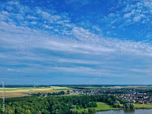 Aerial view of the park in Nesvizh, Minsk region, Belarus © Egor Kunovsky
