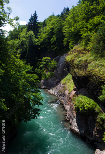 waterfall in deep forest