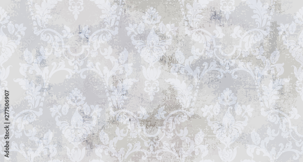 Vintage ornament pattern Vector. Baroque rococo texture luxury design ...