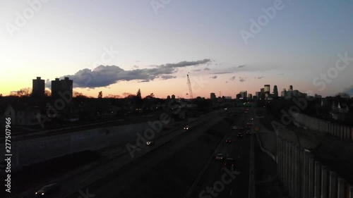 traffic at I-35W Minneapolis, highway, Minnesota, usa photo