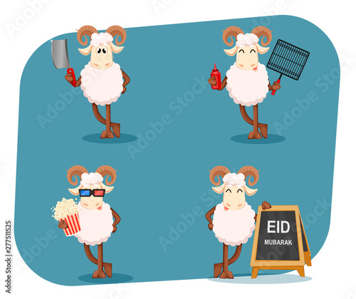 Eid al-Adha Mubarak. Traditional Muslim holiday