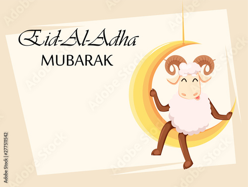 Eid al-Adha Mubarak. Traditional Muslim holiday