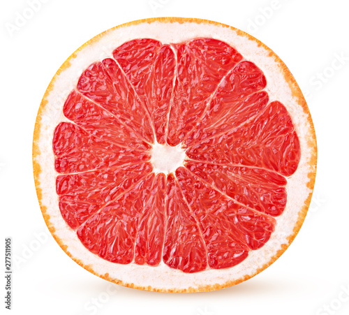 Grapefruit citrus fruit cut in half