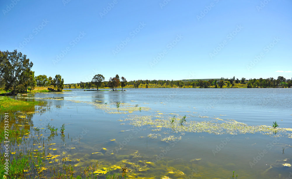 Fototapeta premium Roman reservoir of Proserpina located near Mérida (old Emerita Augusta) in the province of Badajoz ExtremaduraSpain