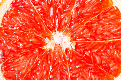 Foto Closeup texture of a grapefruit slice
