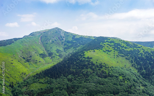 Beautiful view of the mountains on a sunny day in the summer. Western Carpathians  Slovakia  Little Fatra.