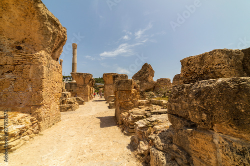 Ruins of the Roman Baths of Carthage, Tunisia, 21 Jun 2019.