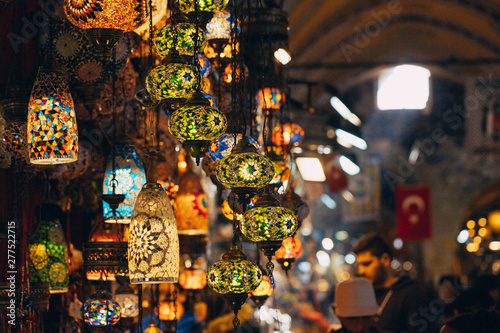 Photography Istanbul, Turkey - 04/16/2019 Various old lamps on the Grand Bazaar in Istanbul