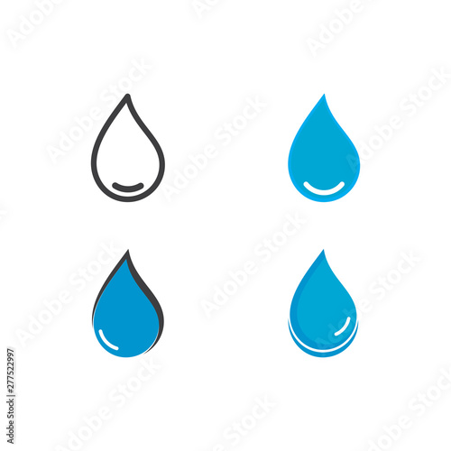 Water Drop Logo template vector icon illustration design 