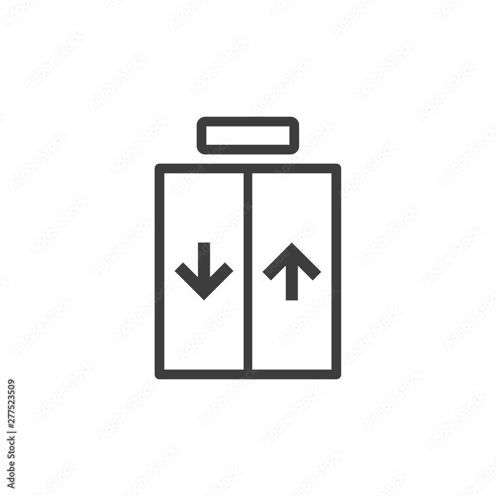 Lift icon template black color editable. Lift symbol vector sign isolated on white background. Simple logo vector illustration for graphic and web design. Lift icon template black color editable. Lift symbol vector sign isolated on white background. Simple logo vector illustration for graphic and web design.