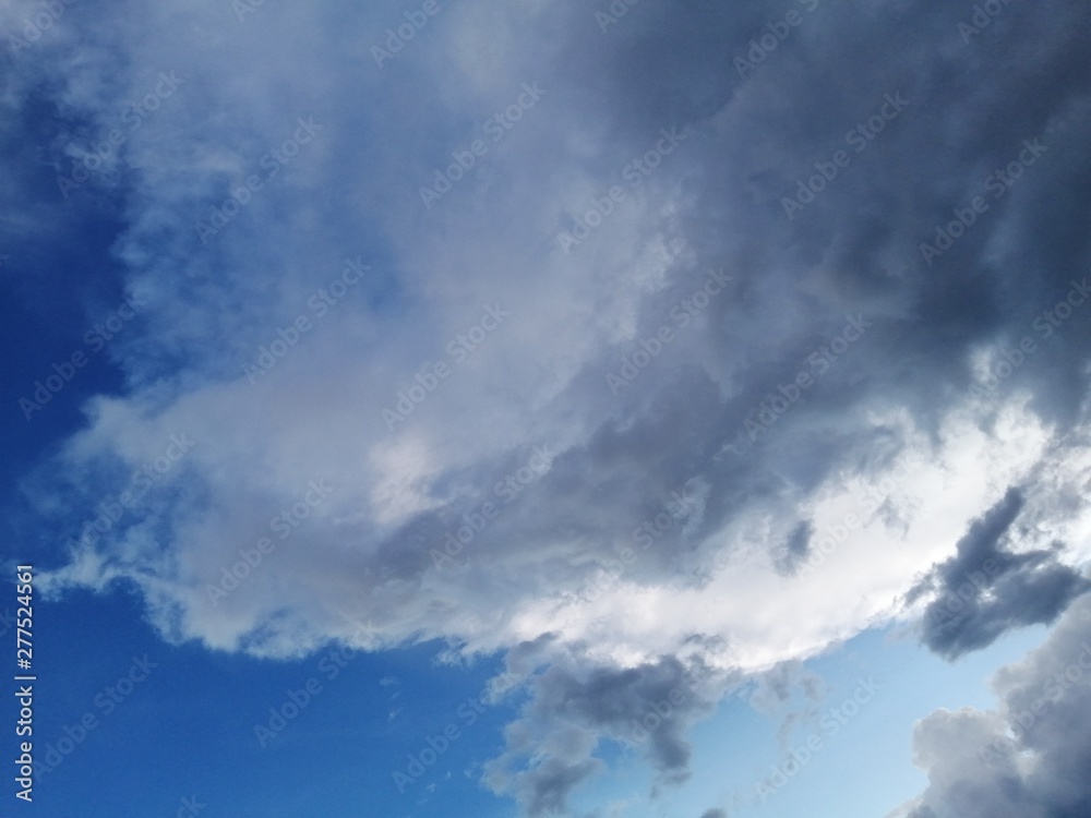 blue sky with clouds