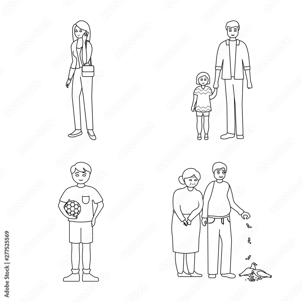 Isolated object of happy and character logo. Collection of happy and portrait stock symbol for web. Isolated object of happy and character logo. Collection of happy and portrait stock symbol for web.