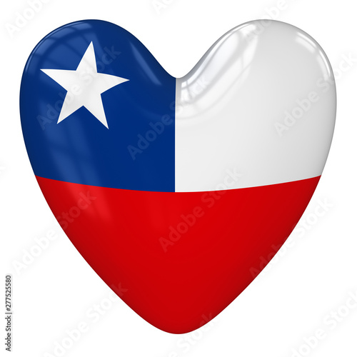 Chile flag heart. 3d rendering. Free Download Chile flag heart. 3d rendering. - GFXLoad