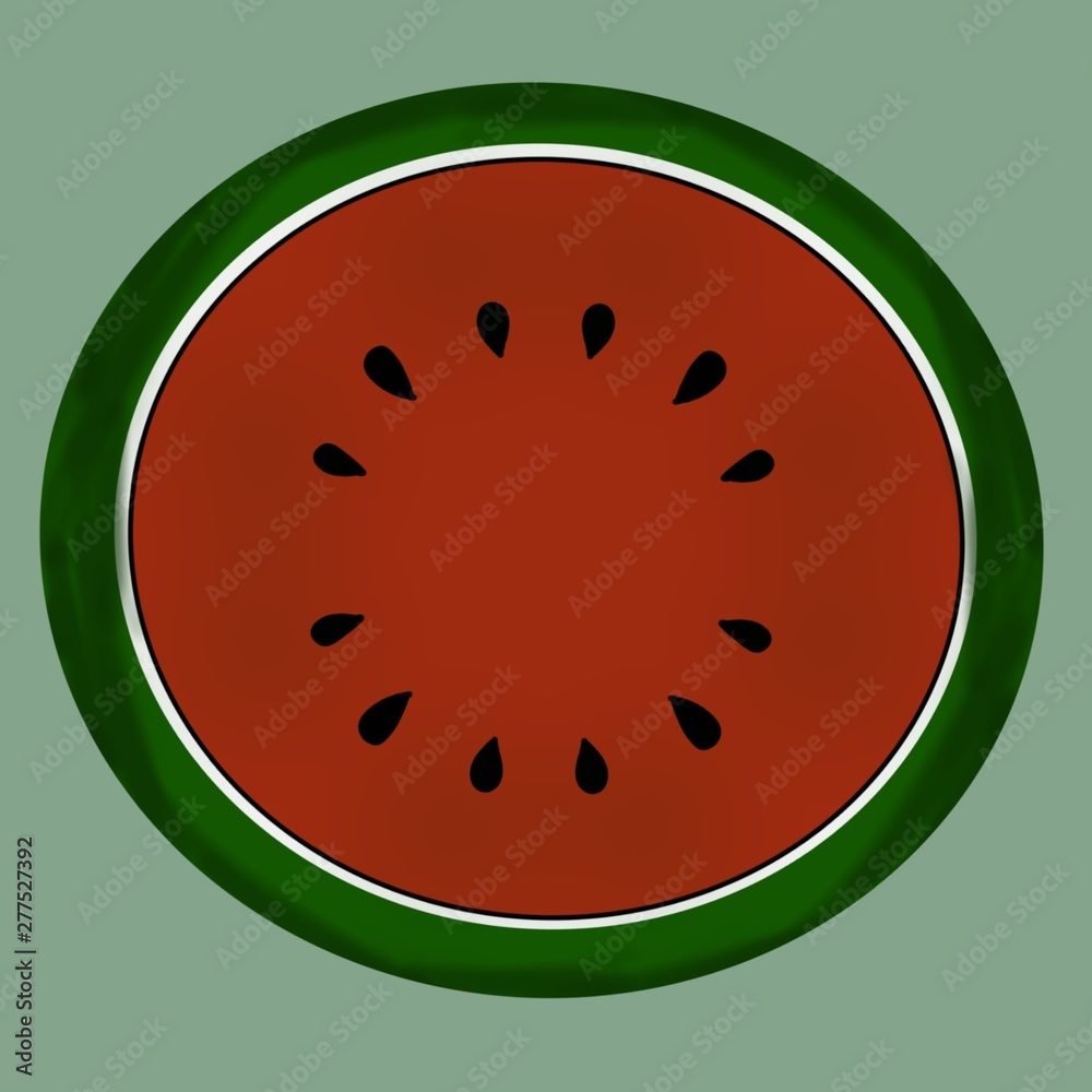 Fototapeta premium Divide Watermelon 