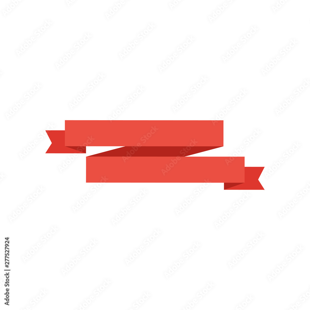 Ribbon Banner. Ribbon Banner vector icon. Ribbon Banner red color isolated on white background Ribbon Banner. Ribbon Banner vector icon. Ribbon Banner red color isolated on white background