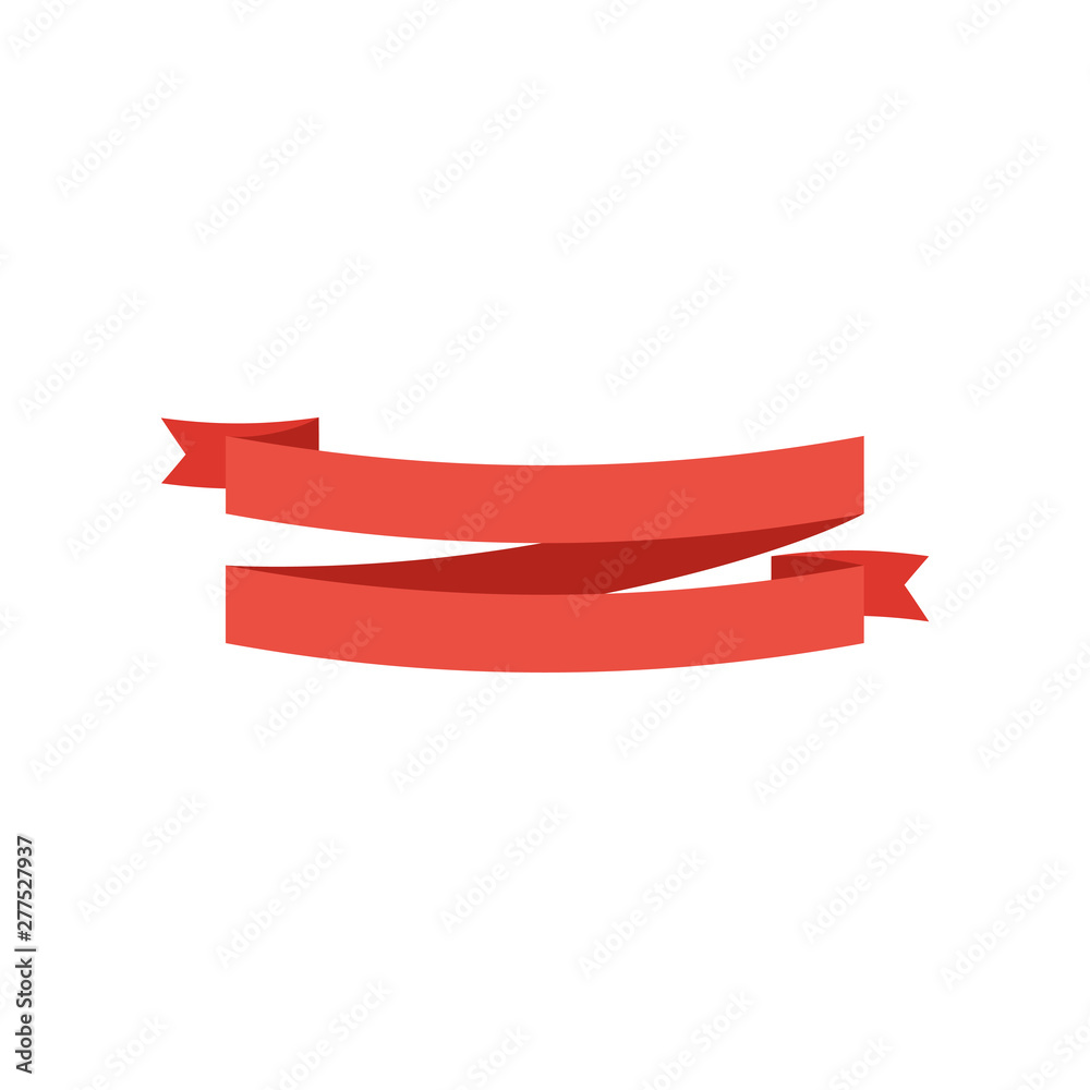 Ribbon Banner. Ribbon Banner vector icon. Ribbon Banner red color isolated on white background Ribbon Banner. Ribbon Banner vector icon. Ribbon Banner red color isolated on white background