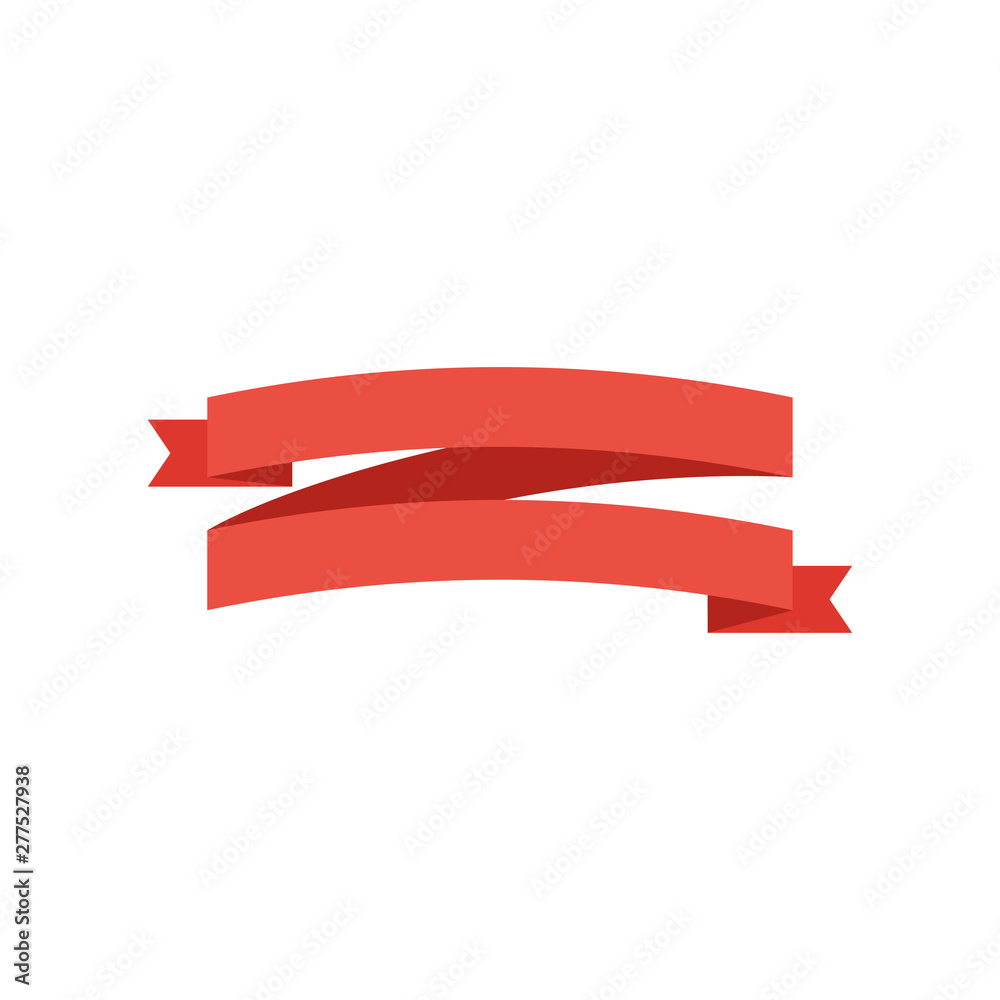 Ribbon Banner. Ribbon Banner vector icon. Ribbon Banner red color isolated on white background Ribbon Banner. Ribbon Banner vector icon. Ribbon Banner red color isolated on white background