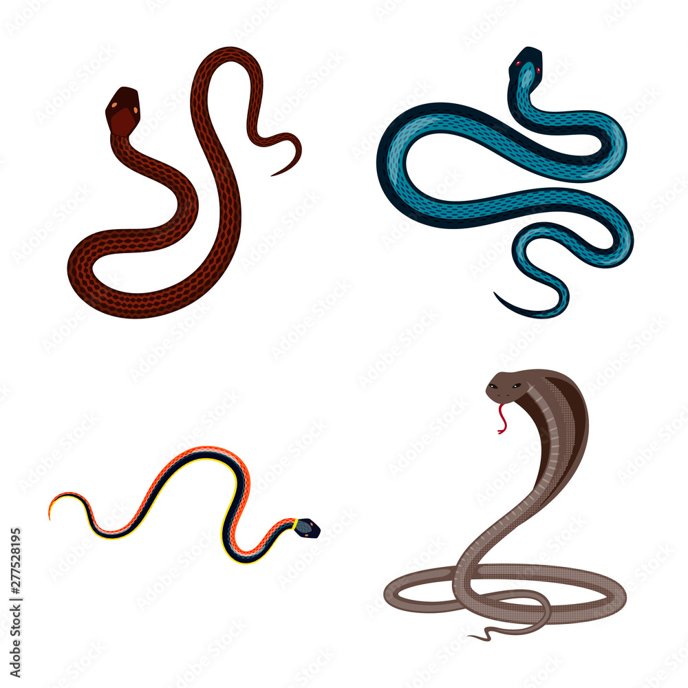 Vector illustration of poison and evil logo. Set of poison and bite stock vector illustration. Vector illustration of poison and evil logo. Set of poison and bite stock vector illustration.