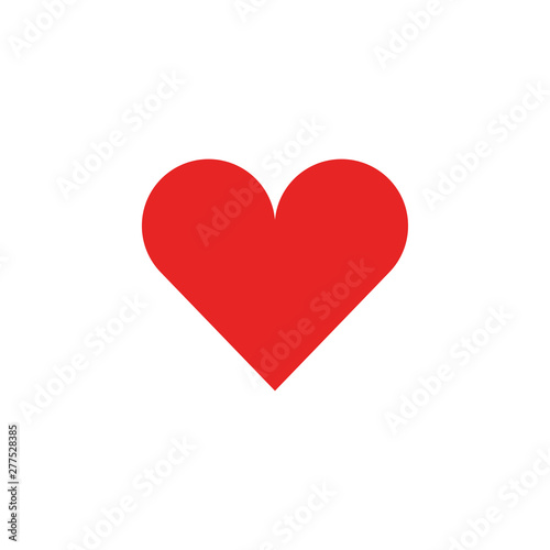 Heart. Heart red icon. Heart icon isolated on white background