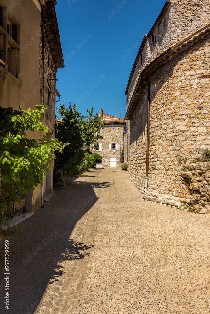 A small alley in the village of Ruoms