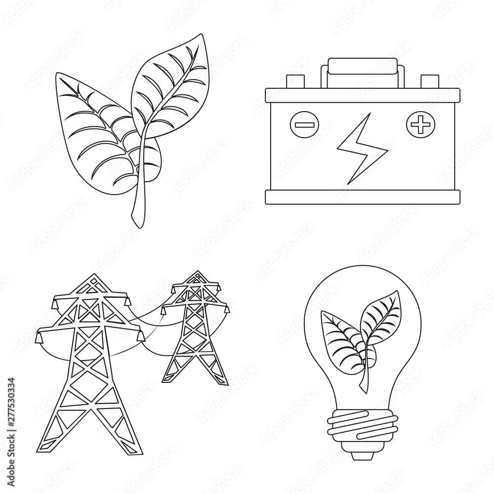 Vector illustration of innovation and technology sign. Set of innovation and nature vector icon for stock. Vector illustration of innovation and technology sign. Set of innovation and nature vector icon for stock.