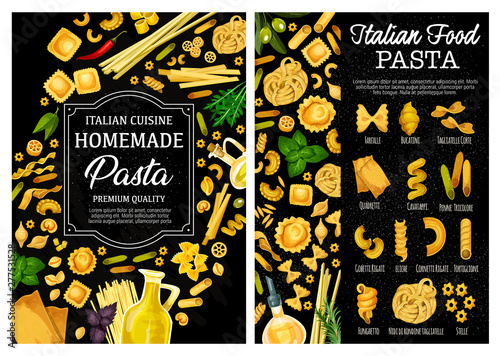 Pasta, spaghetti, herbs and spices. Italian food