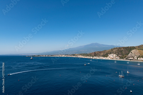 beautiful view of the sea of Taormina seen from above © Italyteam