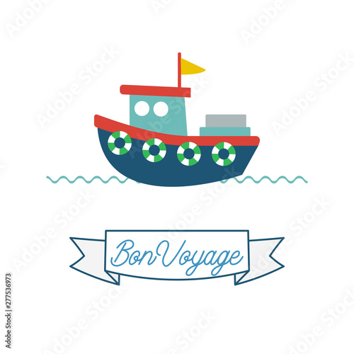 Boat  child card 