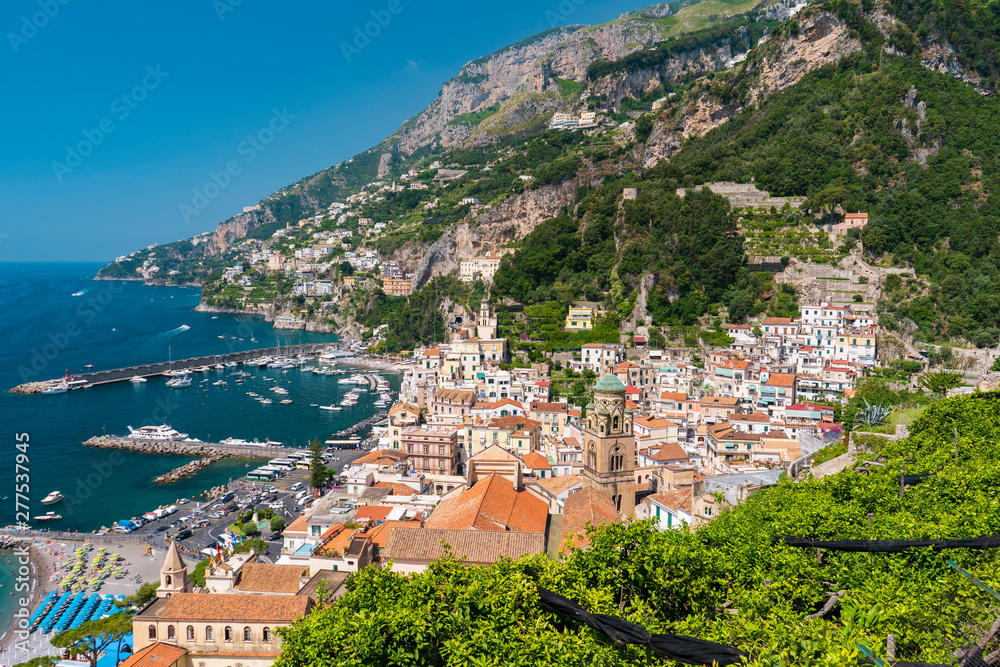 The beautiful village of Amalfi in the Amalfi Coast in Italy The beautiful village of Amalfi in the Amalfi Coast in Italy