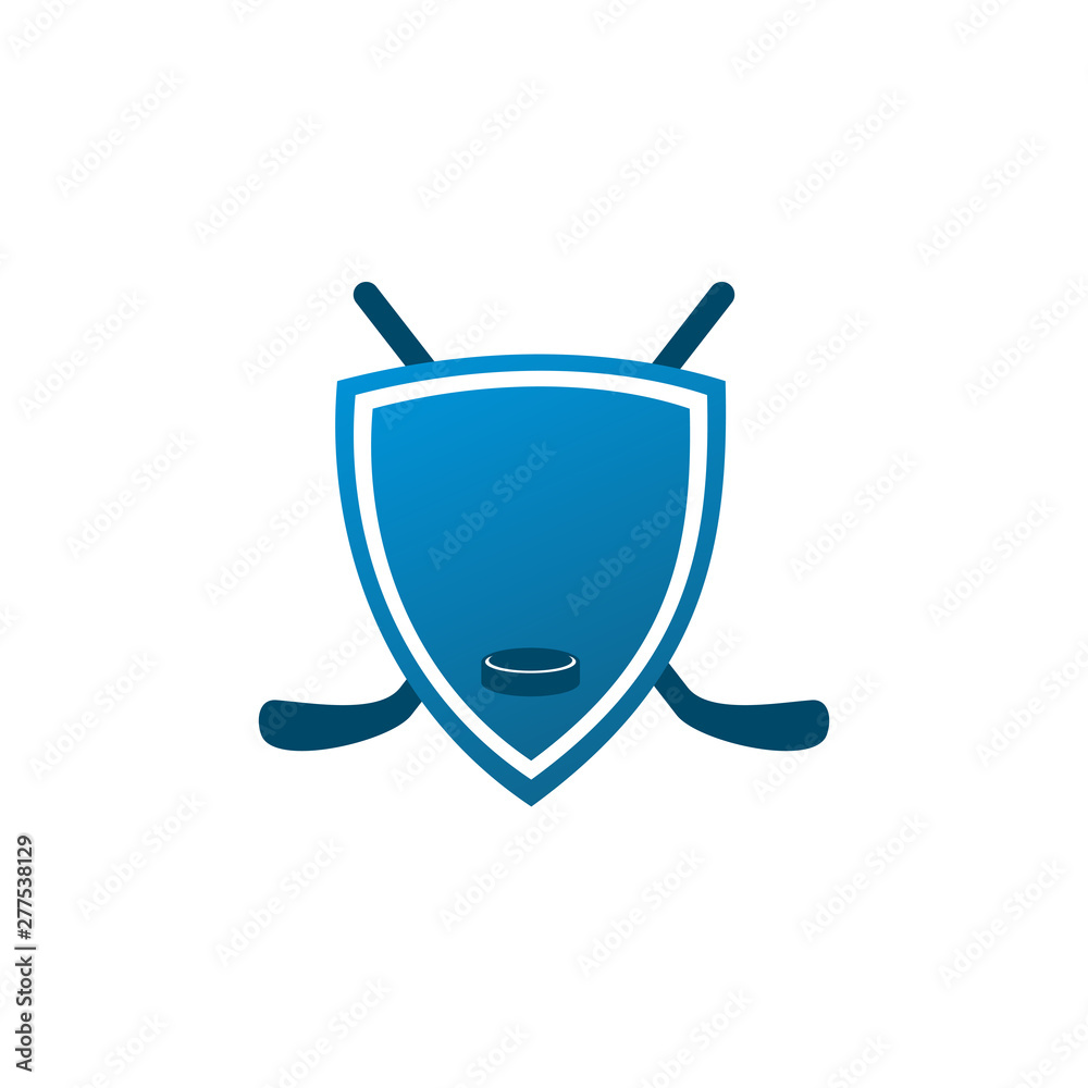 Hockey team logo design vector template Hockey team logo design vector template