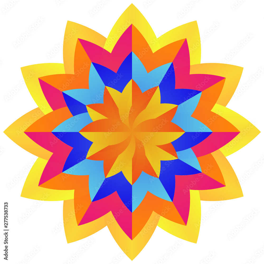 Colorfull mandala vector illustration EPS 10
