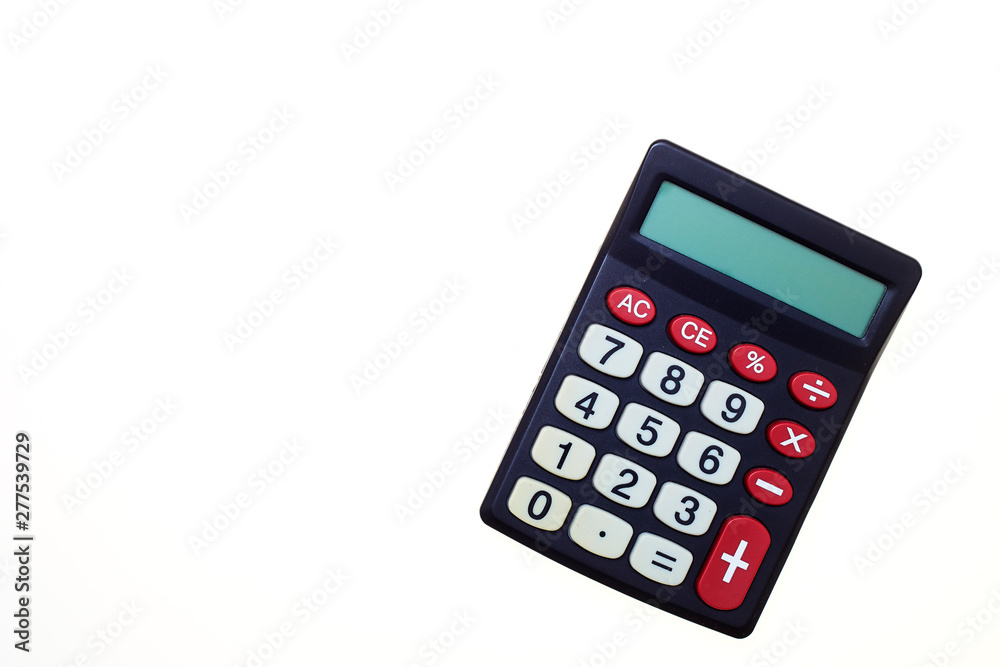 Calculator on a white background Calculator on a white background
