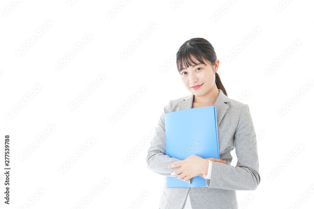 オフィスで働く若いビジネスウーマン オフィスで働く若いビジネスウーマン