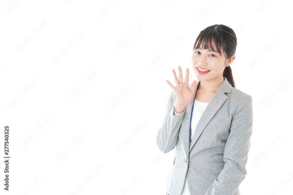 オフィスで働く若いビジネスウーマン オフィスで働く若いビジネスウーマン