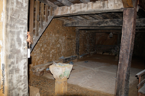 interior of abandoned hermitage
