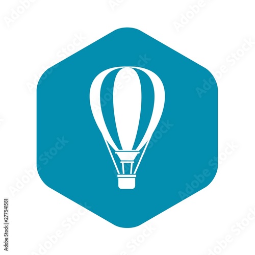 Hot air ballon icon. Simple illustration of hot air ballon vector icon for web
