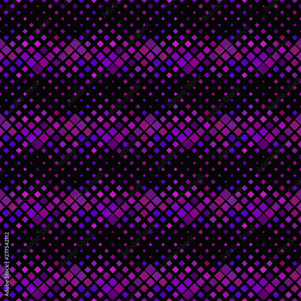 Geometrical violet square pattern background design - dark purple abstract vector illustration