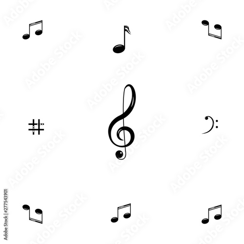 Music note Icon Vector