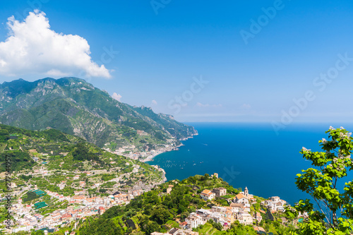 View of the beautiful Amlfi coast in Italy