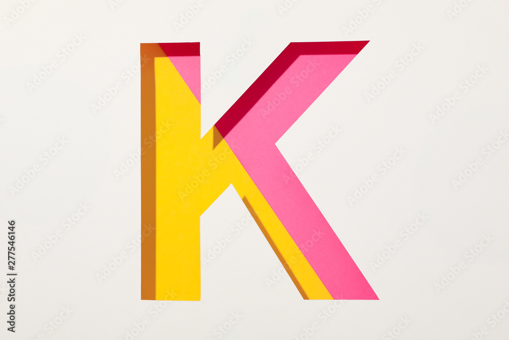 Two color letter T on white background, space for text Two color letter T on white background, space for text