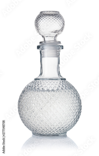 Crystal decanter of vodka photo