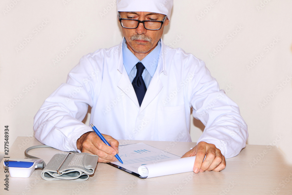 Health - the doctor writes a prescription Health - the doctor writes a prescription
