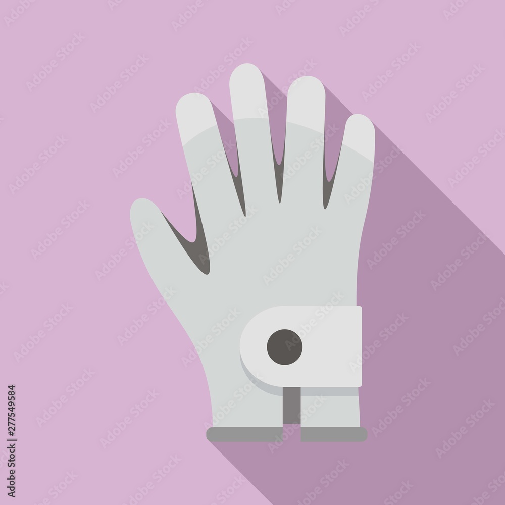 Fototapeta premium Golf glove icon. Flat illustration of golf glove vector icon for web design