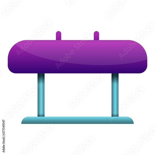 Pommel horse icon. Cartoon of pommel horse vector icon for web design isolated on white background