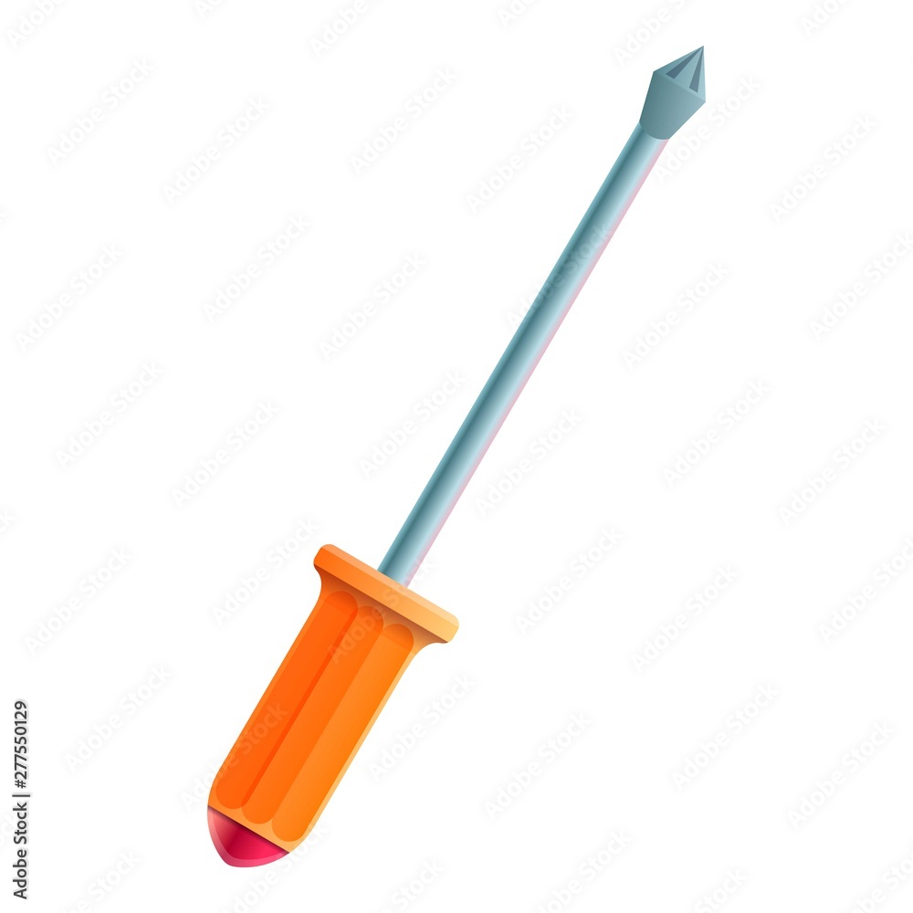 Fototapeta premium Hand screwdriver icon. Cartoon of hand screwdriver vector icon for web design isolated on white background