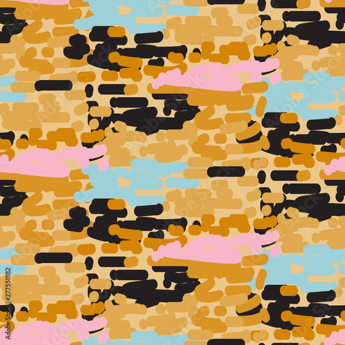 Seamless texture with geometric abstract shapes vector.