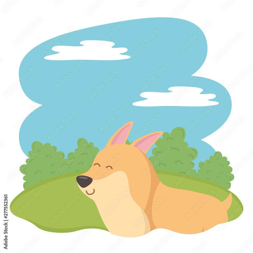 Fototapeta premium Dog cartoon design vector illustrator
