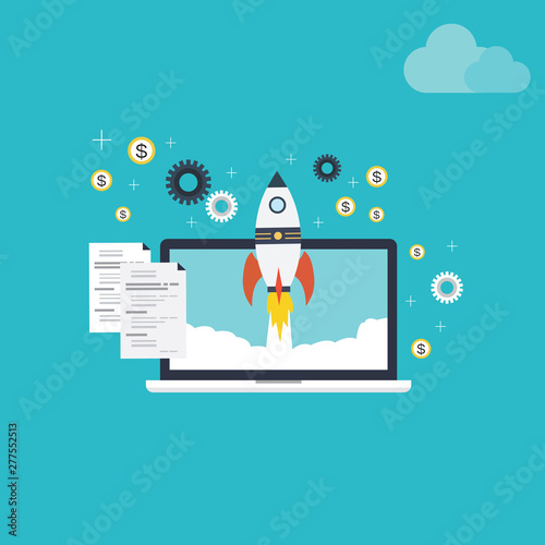  build your website vector illustration concept