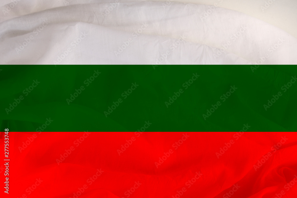 Obraz premium national flag of Bulgaria, a symbol of vacation, immigration, politics