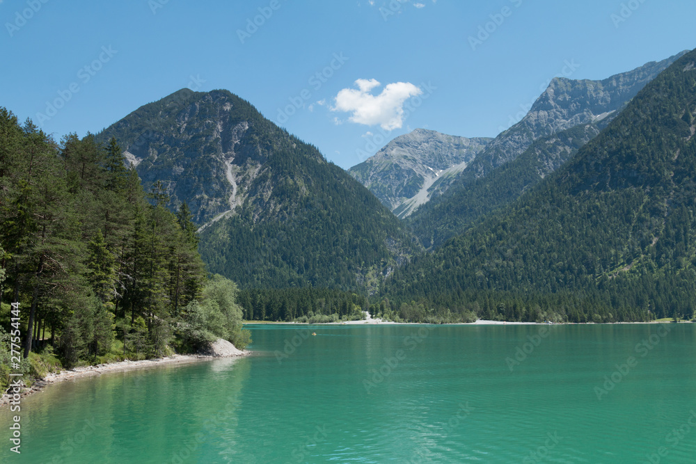 lake in mountains Heiterwanger See Austria